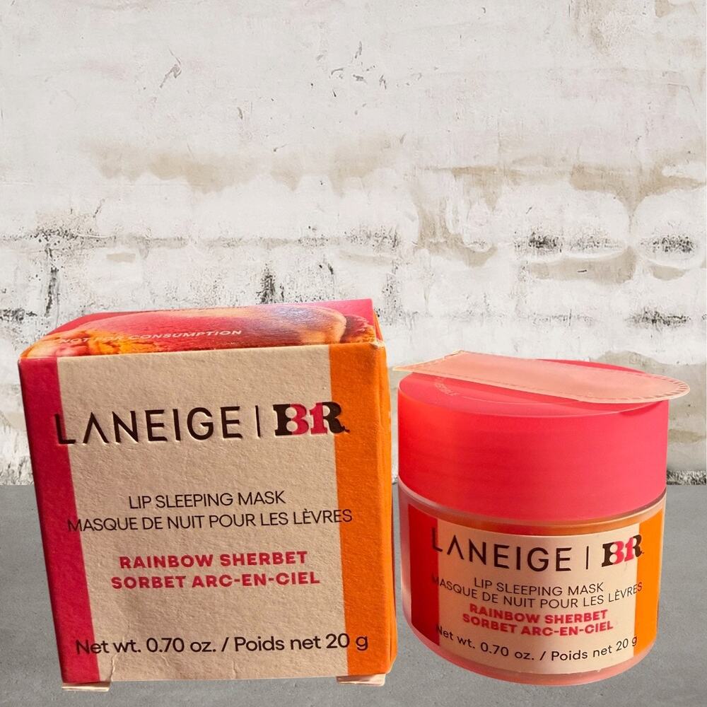 LANEIGE Lip Sleeping Mask Intense Hydration Lip Treatment in Rainbow Sherbet NIB